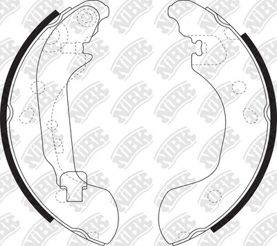 K1827 SUPER GRIP BRAKE SHOE SET