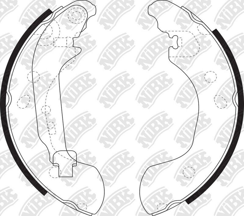 K1827 SUPER GRIP BRAKE SHOE SET