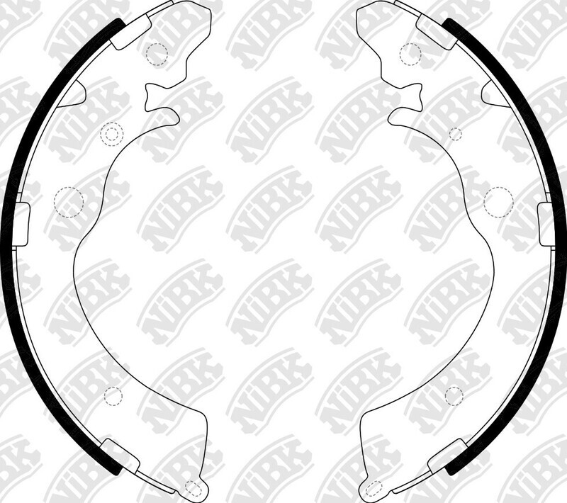 K5524 iBK REAR BRAKE SHOE SET