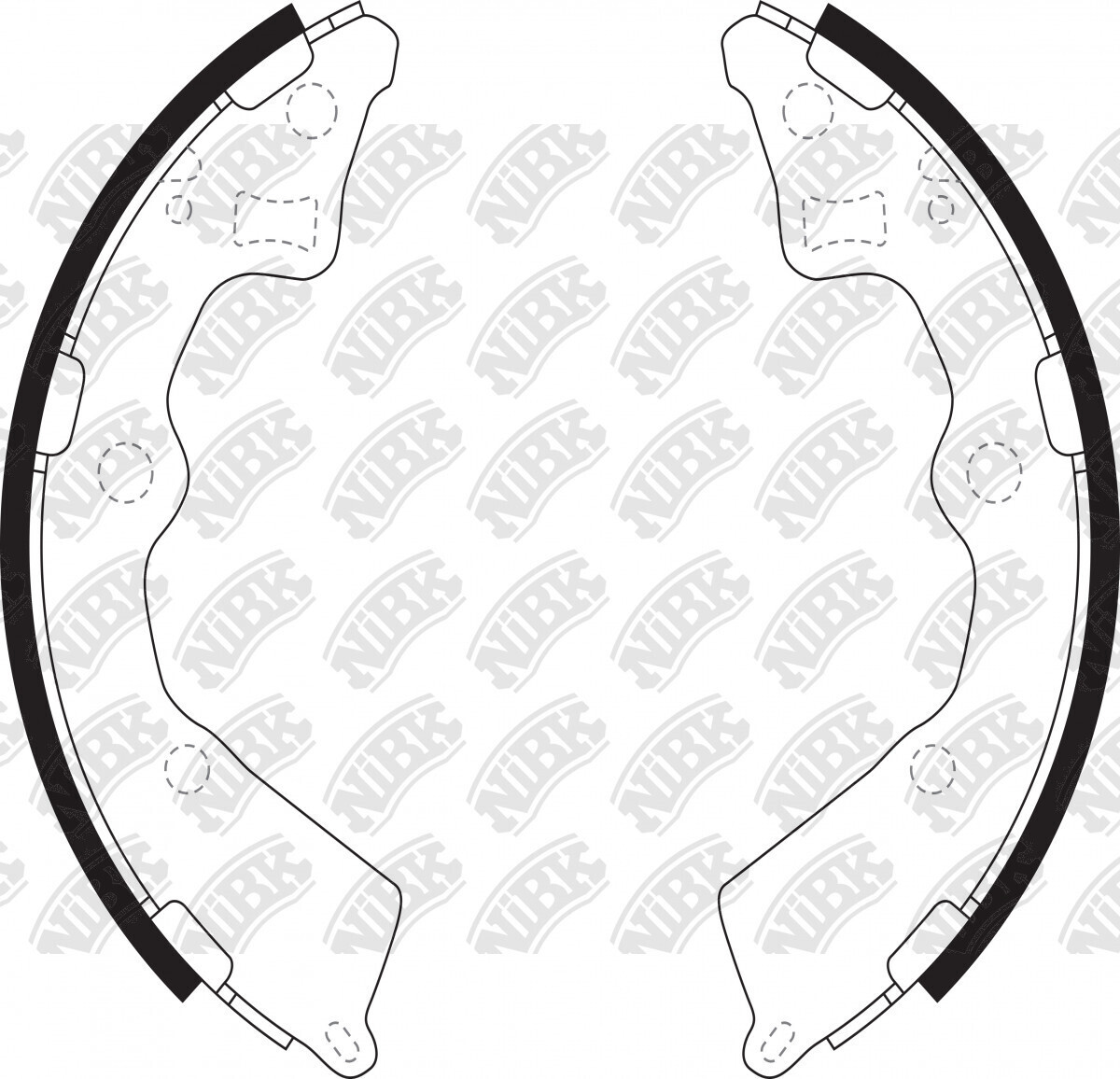 SA154 BRAKE SHOE SET