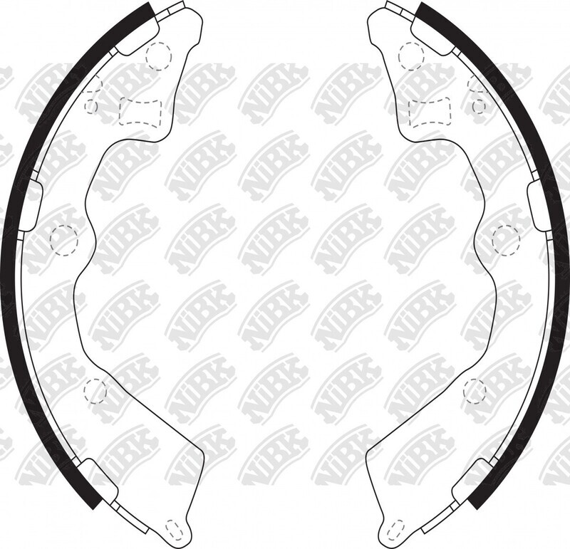 SA154 BRAKE SHOE SET