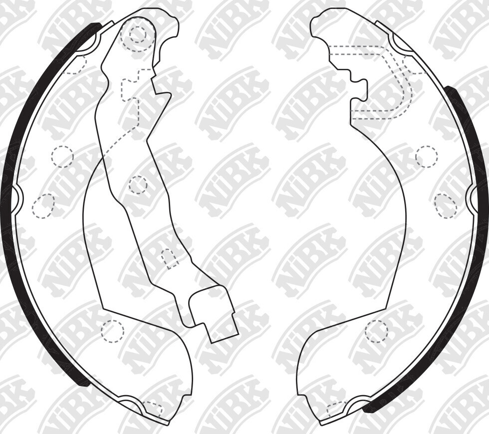 K1255 SUPER GRIP BRAKE SHOE SET