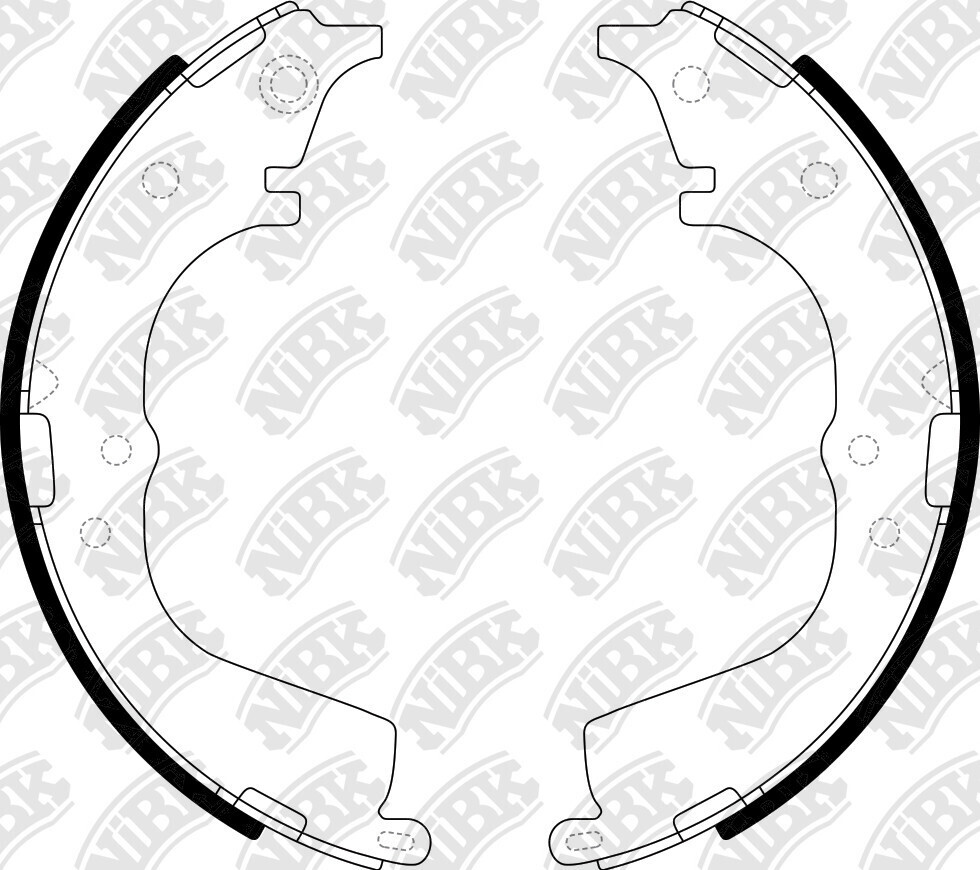 K2330 CARDEX REAR BRAKE SHOE SET