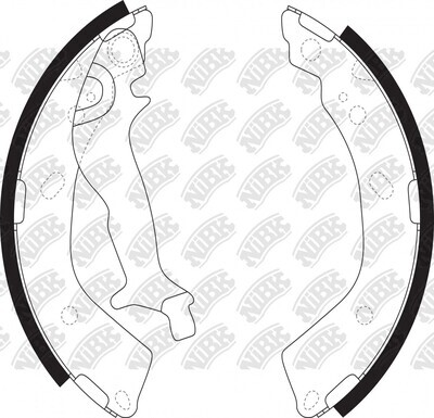 S132 SUPER GRIP BRAKE SHOE SET