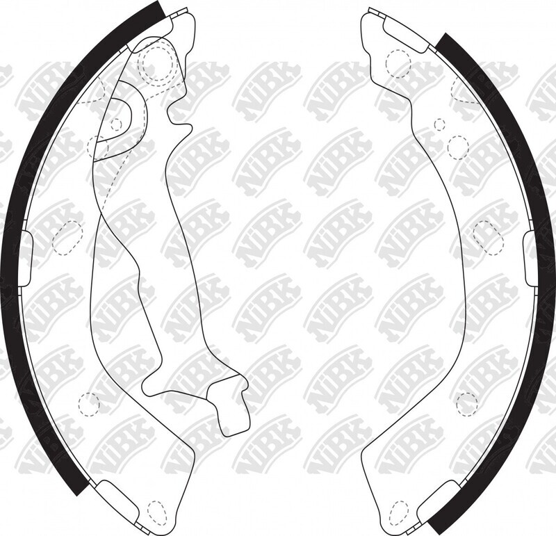 S132 SUPER GRIP BRAKE SHOE SET
