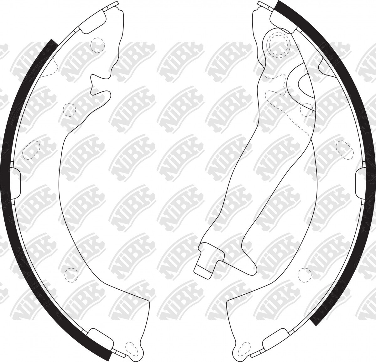 S133 SUPER GRIP BRAKE SHOE SET
