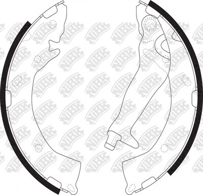 S133 SUPER GRIP BRAKE SHOE SET