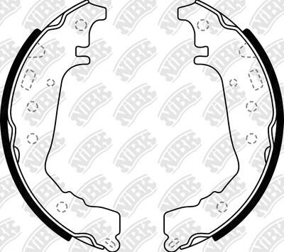 K2383 FANJK BRAKE SHOE SET