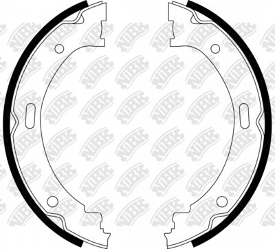 FN0639 BRAKE SHOE SET PARKING BRAKE