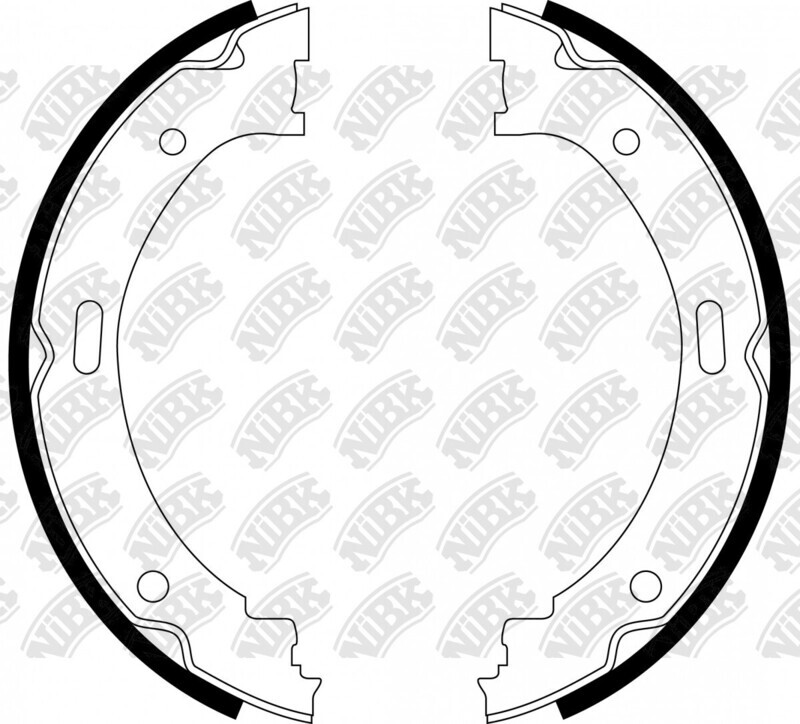 FN0639 BRAKE SHOE SET PARKING BRAKE
