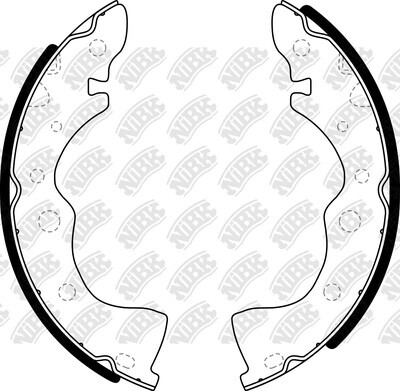K1167 SUPER GRIP BRAKE SHOE SET
