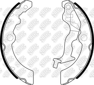 K9992 iBK BRAKE SHOE SET