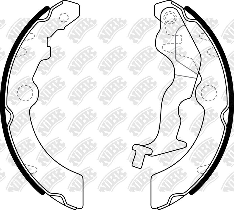 K9992 iBK BRAKE SHOE SET