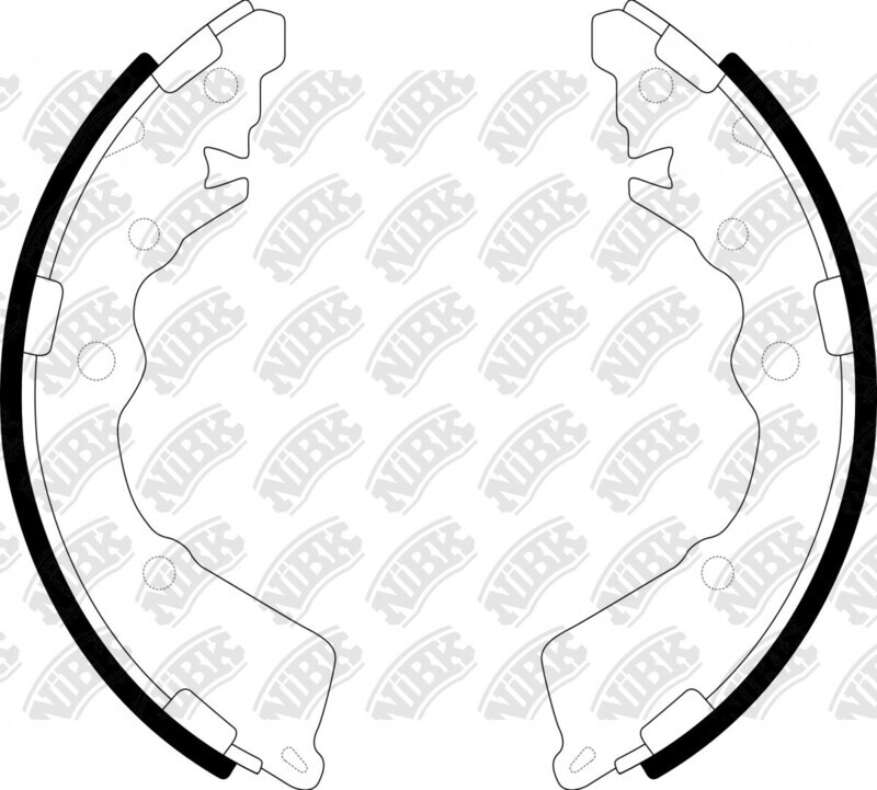SA156 iBK BRAKE SHOE SET