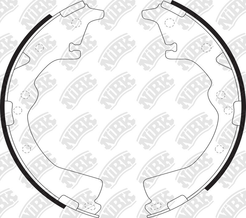 K2252 SUPER GRIP BRAKE SHOE SET