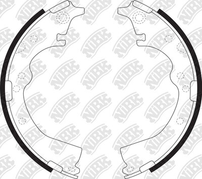 K2282 SUPER GRIP BRAKE SHOE SET