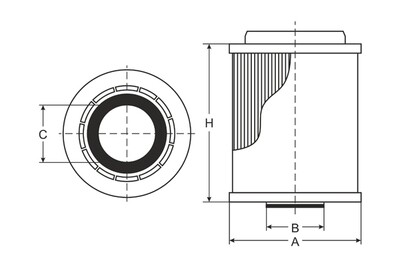 SH4041L SCT engine oil filter