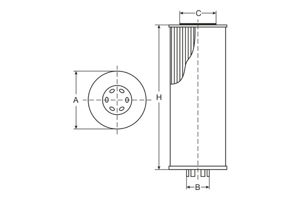 SH4025P SCT engine oil filter