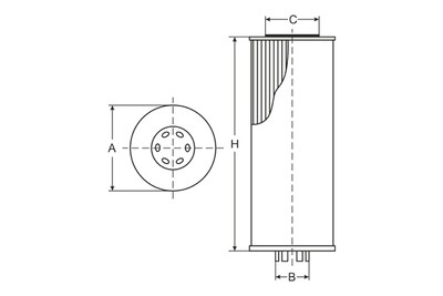 SH4025P SCT engine oil filter