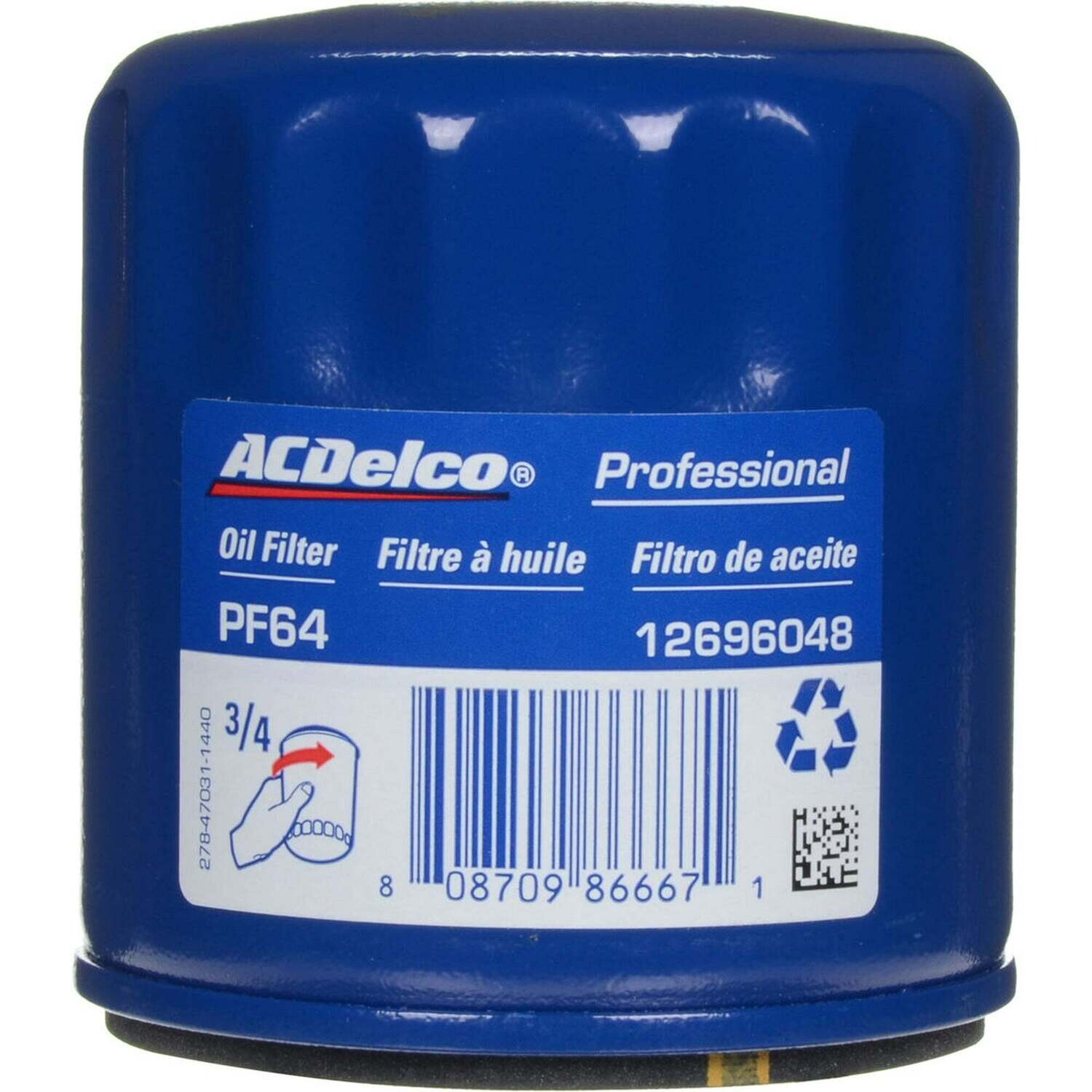 PF64 ACDelco engine oil filter