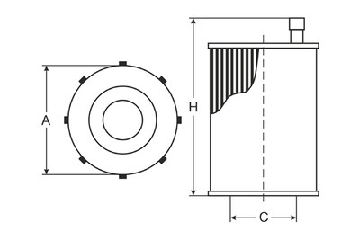 SH4793P SCT engine oil filter