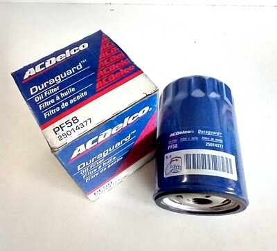 PF58 ACDelco engine oil filter