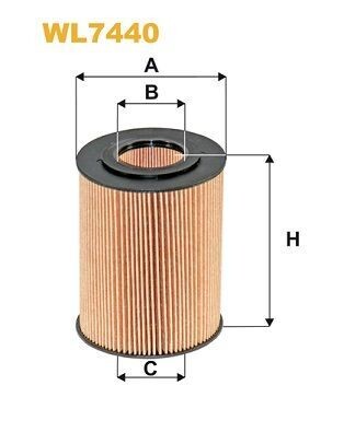 WL7440 57694 Wix engine oil filter