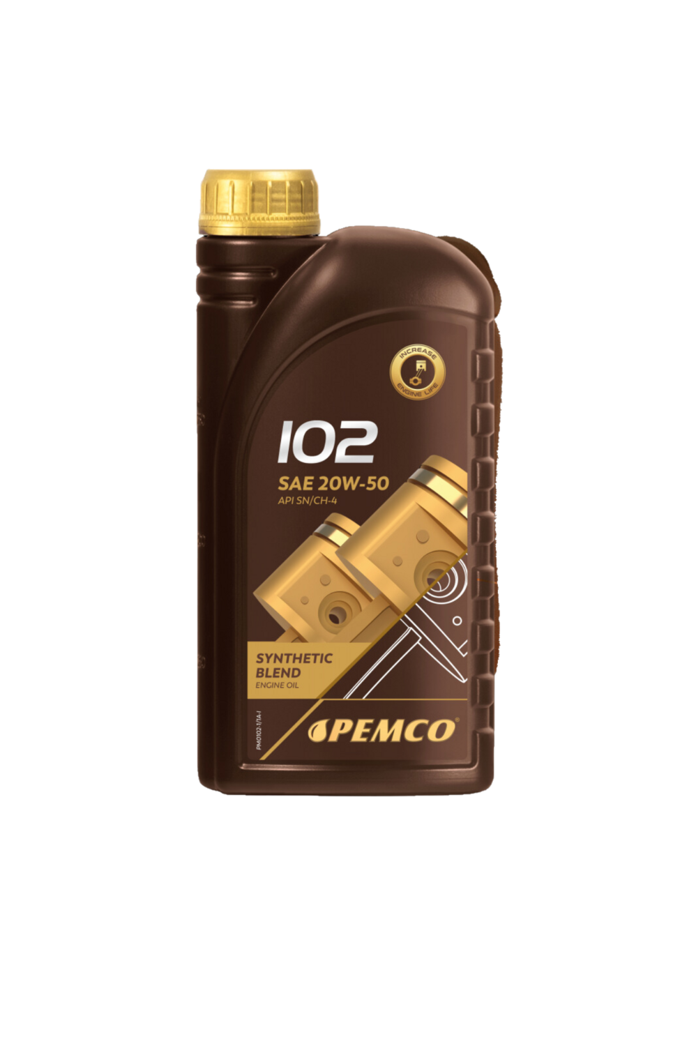 102 PEMCO IDRIVE 20W-50 SN SEMI-SYNTHETIC, Size: 1L