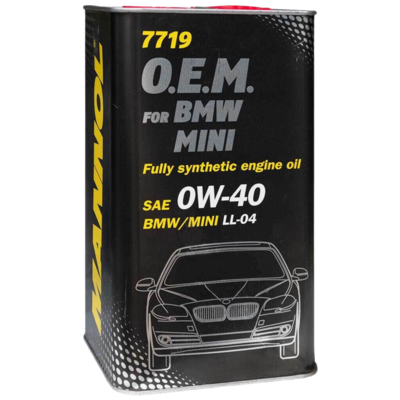7719 MANNOL OEM 0W-40 FOR BMW/MINI LL-04 7719 METALLIC