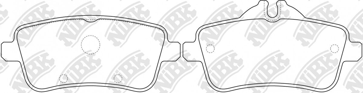 D1630 ODON  BRAKE PADS REAR