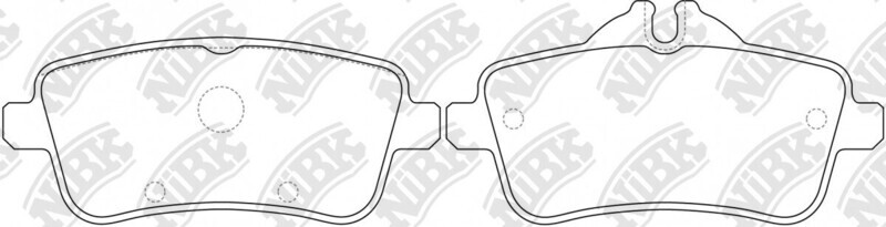 D1630 ODON  BRAKE PADS REAR