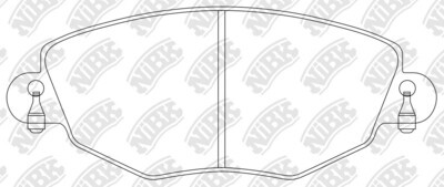 D1703 IFK  BRAKE PADS FRONT