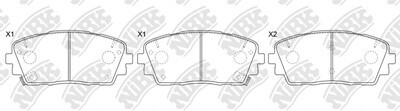 SP1405 SUPER GRIP  BRAKE PADS FRONT
