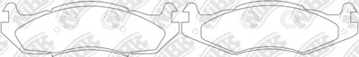D203 AUTOCOM  BRAKE PADS FRONT