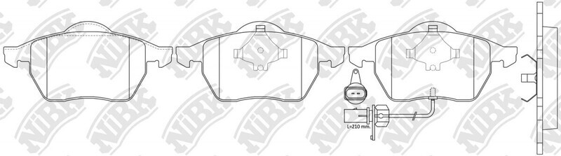 D687 BEKING  BRAKE PADS FRONT