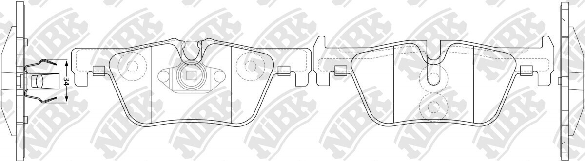 D1613 SUPER AUTO  BRAKE PADS REAR