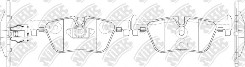 D1613 SUPER AUTO  BRAKE PADS REAR