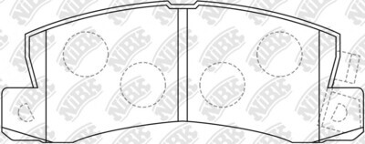 D325 VELOCITY  BRAKE PADS REAR
