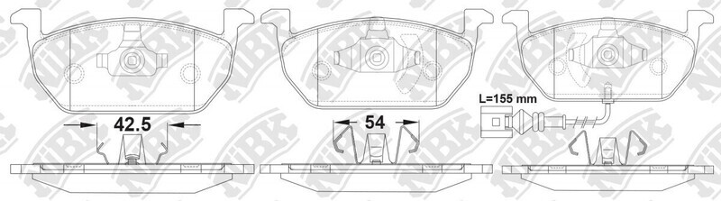 D1968 HUARUIFENG  BRAKE PADS FRONT