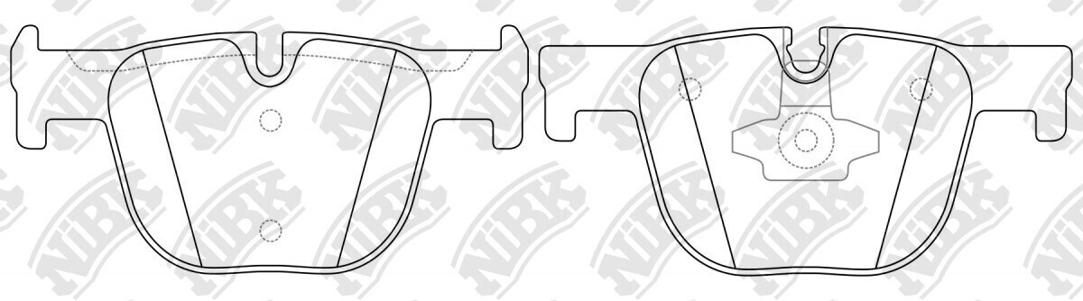 D1610 NAO  BRAKE PADS REAR