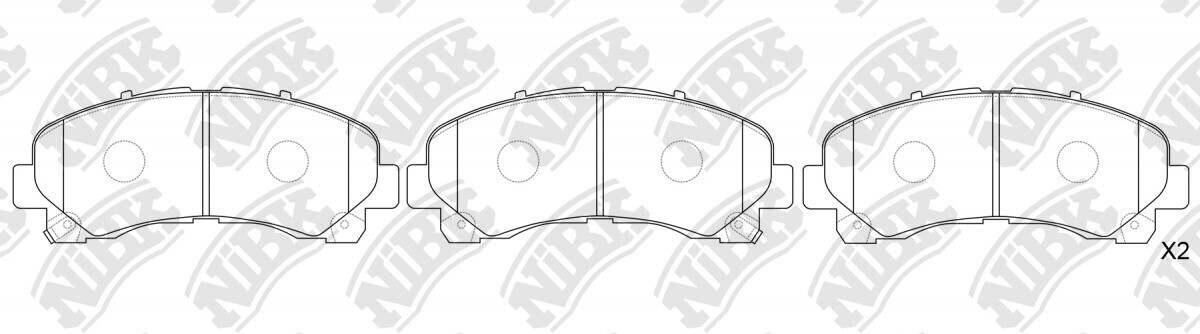 D1677 BROAKE  BRAKE PADS FRONT