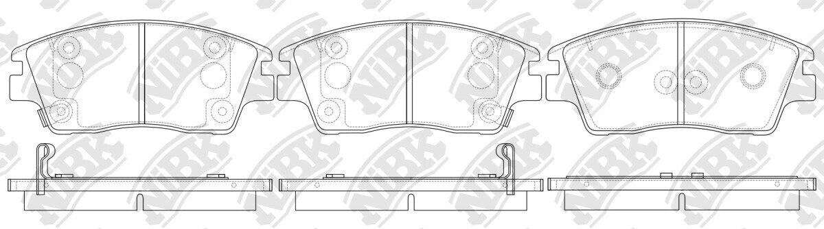 D1847 ODON  BRAKE PADS FRONT