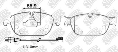 D1966 ZHEN ZHI DA  BRAKE PADS FRONT