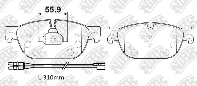 D1966 ZHEN ZHI DA  BRAKE PADS FRONT