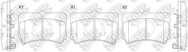 D319 AMERICAN BRAKE  BRAKE PADS FRONT