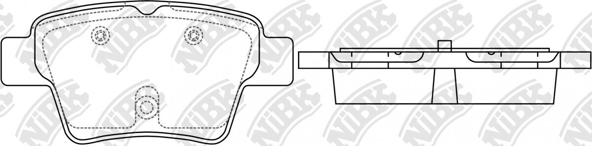 D1621 HUARUIFENG  BRAKE PADS REAR
