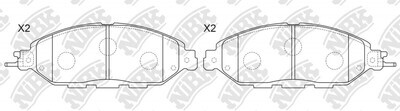 D1649 KITPRO  BRAKE PADS FRONT