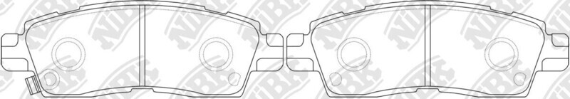 D883 DELPHI BRAKE PADS REAR