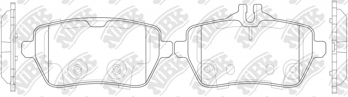 D1689 XINHUI  BRAKE PADS REAR