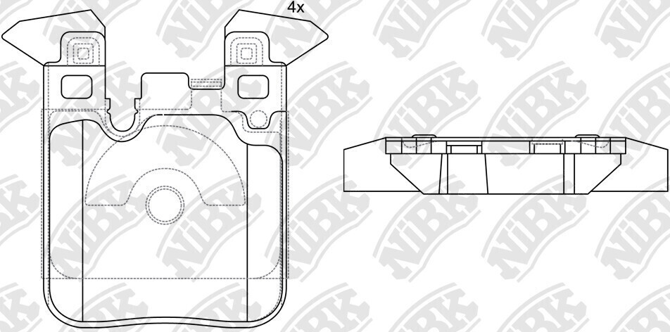 D1656 BOLANG  BRAKE PADS REAR